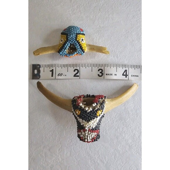 Handmade Beaded Tie Holders Tribal Style Horn Bone main image 7